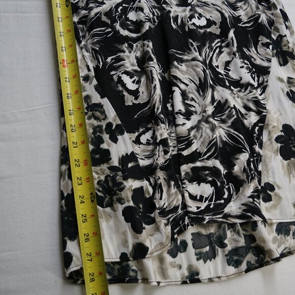 Women's Blouse T-Shirt, Vera Wang, Simply Vera, Black and White, Size Small - Picture 4 of 7